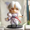 Anime manga 6st inuyasha q version figur modell leksak söt sesshoumaru higurashi kagome pvc doll modell skrivbord dekorationer barns gåvor 24329