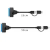 Computer Cables Connectors New 2 In 1 Sata To Usb3.0 Type-C Adapter Up 6 Gbps High Speed Support 2.5 Inch External Hdd Ssd Hard Drive Otw4O