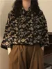 Xej Vintage Blouse for Women Flower Shirt Top Y2K Womens Summer Tops特大のハーフスリーブカジュアル240322