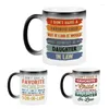 Mugs 350ml Heat Reveal Ceramic Mug Decorative Women Novelty Coffee Cups Bookshelf Creative Changing For Men