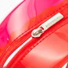 Kozmetik Çantalar Kadın Şeffaf Su Geçirmez PVC Sevimli Kırmızı Dudak Şekli Ruj Çantası Taşınabilir Seyahat Makyaj Depolama Organizatör Malzemeleri