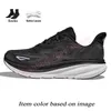 Clifton 9 Bondi 8 Running Shoes Women Mens Cloud White Black Pink Free People Hokas Sneakers Jogging Sports Trainers【code ：L】Big Size 36-47