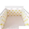 Bedhekken 20030 cm babybedhek katoen bescherming reling dikker bumper uit één stuk rond beschermer kamer decor 220909 Drop Delivery Dhsbt