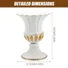 Vases 2 pièces décor de mariage rustique pierre tombale vase commémoratif tombe disposition accessoire style rétro porte-fleur support cimetière pot de fer