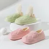 Slippers Waterproof Plush Warm Thick Sole Women Furry Ligth Eva Winter Outdoor Cotton Shoes Couple Home Slides Indoor Summer Hot With Box