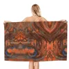 Towel Marble Texture Beach Towels Pool Large Sand Free Microfiber Quick Dry Lightweight Bath Swim