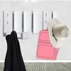 12PCS Folding Hook Alloy Wall Hangers Mobile Phone Bracket Home Decorative Key Curtains Clothes Coat Multi Storage Rack 240319