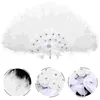 Decorative Figurines Fan Delicate Fans Exquisite Wedding Unique Wall Decorations Vintage Hand Bridesmaid Bouquets For