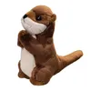 Belle faire un vœu loutre en peluche animaux en peluche loutre mignon maison école Zoo poupée loutres debout