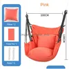 Hammocks Hanging Swing Canvas Chair College Student Dormitory Hammock With Pillow Indoor Cam Adt Leisure 240325 Drop Delivery Home G Dhdhg