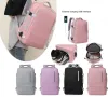 Väskor högkvalitativa resor ryggsäckar för kvinnor män oxford bagage ryggsäck axelväska USB laddning med skor ficksport ryggsäck