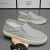 Casual Shoes Fashion dla mężczyzn Wsuń na mokasyny Flat Men's Sneakers Espadrilles Summer Canvas Mężczyzna