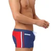 Mens Swimwear With Push-Up Swimming Trunks Boxer With Pocket Hi-Q Sexy Men Breathable Swim Suit Speed Beach Shorts sunga 240325