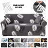 Capas de cadeira Folhas Padrão Capa de sofá para sala de estar Stretch All Inclusive Couch Slipcover Kid Pet Seat Almofada