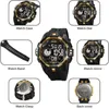 Wristwatches SKMEI Time Stopwatch Chronograph Date Timer Alarm Clock Week Night Light Hour Chime 24 System Electronic Movement 2123