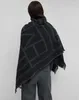 Blankets Nodic Tot Como Autumn Winter Female Wool Scarf Women Cashmere Scarves Wide Lattices Long Shawl Wrap Blanket
