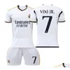 Formalar 2324 Real Madrid Home Stadyumu Jersey Çocuklar ve ADTS DAHA DÜZİMLİ BABİ KADINLAR ANETLİK GİYİM KADAR GİBİ ATHANGİK OUTTO OTTMB