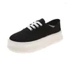 Sapatos de fitness salto alto senhoras casual primavera moda rendas estilo britânico feminino tênis plataforma outono sed3