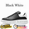 2024 مصمم أحذية حذاء رياضة منصة رجالي نساء من جلد أسود من الجلد المدبوغ السود