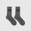 Socks Hosiery Trendy brand FOG double line ESS high street letter rich and noble men and womens pure cotton mid length socks seasonal trend sports socks