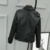 Versión coreana de chaqueta delgada de cuero PU para mujer Primavera/otoño invierno abrigo corto de cuero de motocicleta 240321