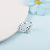 Cluster Ringe 925 Sterling Silber Fingerring Funkelndes überlappendes Band für Frauen Hochzeit Original Schmuck Bague Femme