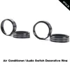 Andra interiörstillbehör Luftkonditionering O Sound Switch Dekorativ ring för Ford F150 XLT 16Add 4st Drop Delivery Automobiles Motor OT5VA