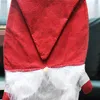 Chair Covers 1Pc Christmas Santa Hat Dining Cover For Year 2024 Party Kitchen Table Decoration Drop