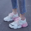 Sapatos Mulheres Multicolor Sapatos de pai Moda Moda respirável tênis Ladies Lace Up Platform Sport casual Running Shoes Zapatos Mujer