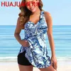 Maillots de bain pour femmes Femmes Taille Lâche Swim Tankini Monokini Maillot de bain Deux Pièces Maillots De Bain Floral Papillon Tankinis Été Beachwear