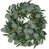 Guirlande de fleurs artificielles décoratives, 2 avec feuilles, plantes de vigne vertes, décoration de mariage, hiver et automne