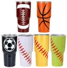 Tasses d'isolation de 30 oz flacons à vide de baseball Thermos tasse thermos isolée en acier inoxydable tasse de voiture de baseball créative tasse IIA4657630889