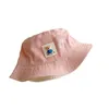 Childrens Fisherman Hat Nowy spersonalizowany moda dziecięca Niedźwiedź Niedźwiedź Casual Children Protection Protection Trend Sun Hat Blue Bear