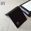 Tasarımcı lüks marmont cüzdan 2 kat cüzdan deri siyah bifold cüzdan çantası 7a en iyi kalite