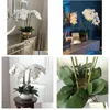 Decoratieve bloemenkransen Set Hoogwaardige Orcs Arrangement Latex Sil Real Touch Big Size Luxe Tafelbloem Home El Decor No Drop