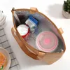 Storage Bags Kraft Paper Collapsible Cold Retention Food Cooler Bag Dust-proof Aluminum Picnic Hiking Thermal Insulated Lunch