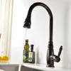 Kitchen Faucets Oil Rubbed Bronze Brass Tall Faucet With Pl Down Sprayer Extra Plout Sink Swivel High Pldown Drop Delivery Home Garden Dhtlv