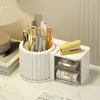 Boîtes de rangement Organisateur cosmétique avec partition de rack rotatif et diviseurs amovitables PARTIMENTS POUR LES POSIDES DE MAQUEUR EYELIN