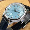 S NH35 Movt gs Elegance Tandorio Dive 20bar Steel Mechanical Watch Men Dome Sapphire Crystal Leather Band Silver Index Rejor 240327