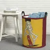 Laundry Bags Fingerboard Or Die Circular Hamper Storage Basket Waterproof Great For Kitchens Toys