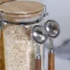 Bouteilles de stockage KKC Home Accents Boîtes de pot de sucre de café en verre hermétiques avec couvercles à charnière et cuillères pour comptoir de cuisine scellé