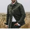 Jaquetas masculinas Mens xadrez flanela botão jaqueta vintage moda casual camisa oversize casaco quente roupas de alta qualidade