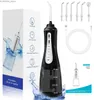 Oral Irrigators Oral irrigator 350ML water tank sink 5-mode portable dental spray tooth cleaner USB charging waterproof oral cleaning Y240402