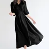 基本的なカジュアルドレスエレガントなドレスエレガントなドレス頑丈なターンダウンカラーオナギコ韓国の女性服夏2022年オフィスレディーワーク5315935 DRO DHAOF