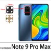 Lentille en verre de caméra arrière arrière d'origine avec autocollant de colle pour xiaomi mi 10t note 10 pro lite 5g redmi note 9 6 pro max 9s 8t 10 9t