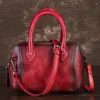 Tasche Form Retro Kleine Frauen Shell 2024 Erste Schicht Rindsleder Handtasche Handbemalte Freizeit Schulter Messenger