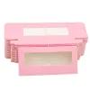 Eyelashes Wholesale items Paper Box Eyelashes Box Package Lash Boxes Packaging Custom Logo Faux Cils 25mm Mink Eyelashes Makeup Pink Case