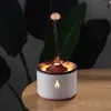 Reup Volcanic Flame Arom Diffuser Essential Oil 360 ml Portable Air Luftfuktare med söt Smoke Ring Night Light Lamp doft 240321