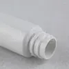 Bottiglie di stoccaggio Bottiglia di plastica bianca a spalla piatta da 30 ml con pompa spray dorata 30CC Toner per sub-imbottigliamento per trucco / Imballaggio dell'acqua