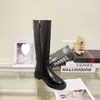 50% de réduction Chaussures de créateurs Automne / Hiver Femmes Talon Haut Chevalier Petite Chaîne de Vent Parfumée Bottes Longues pour Femmes